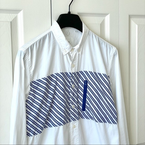 3/$30 NWOT Blue Stripe Long Sleeve Shirt for Man - Picture 4 of 10